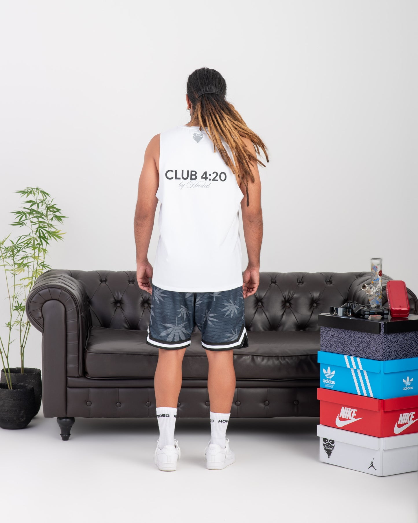 Club 420 White Tank Top