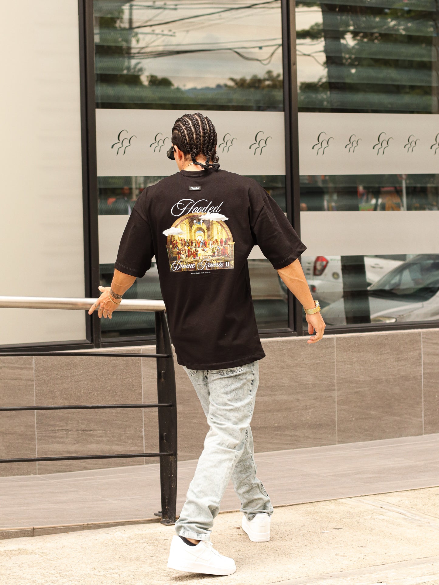 Reverie School Oversized Black T-Shirt