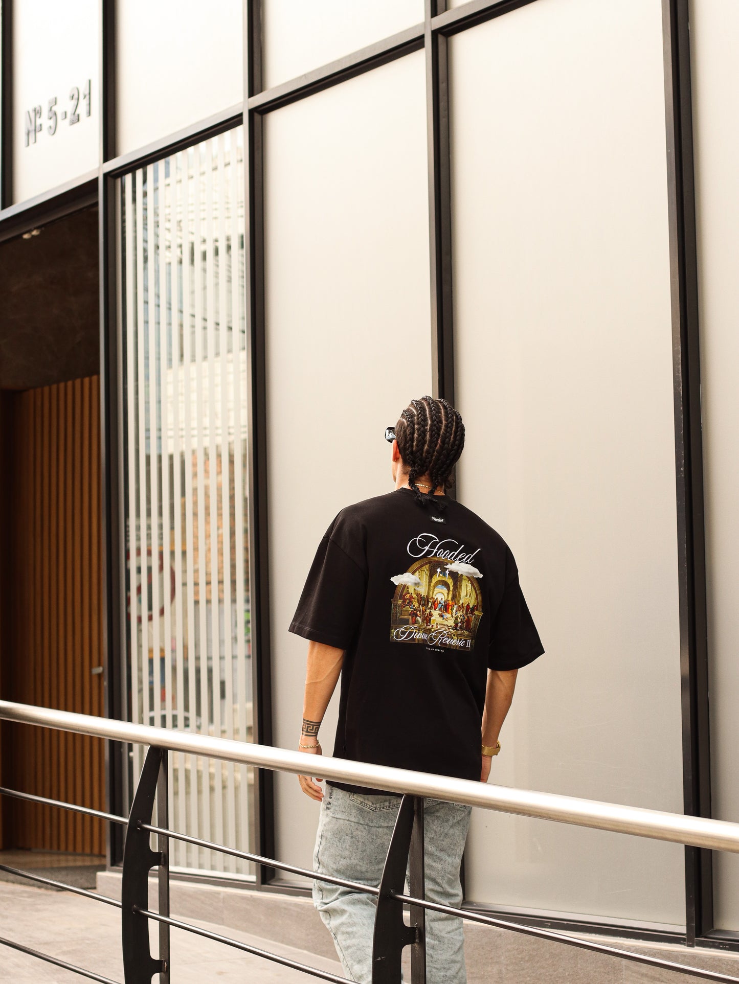 Reverie School Oversized Black T-Shirt