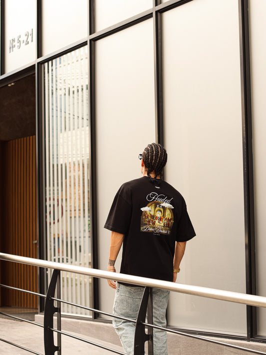 Reverie School Oversized Black T-Shirt