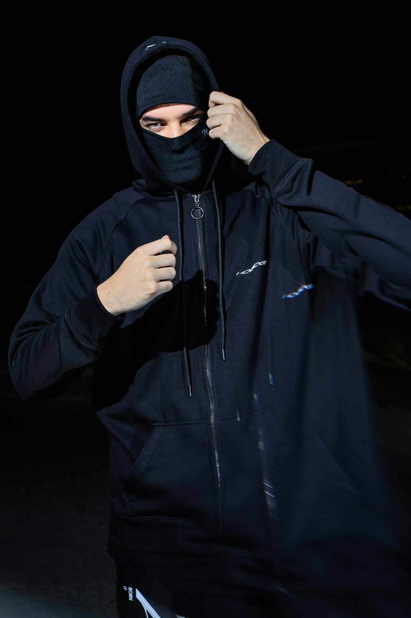Frqncy Black Zip Hoodie