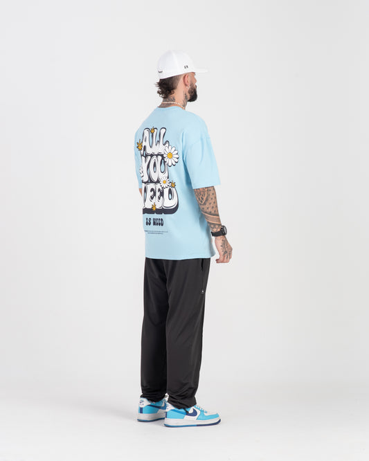All You Need Blue Oversized T-Shirt