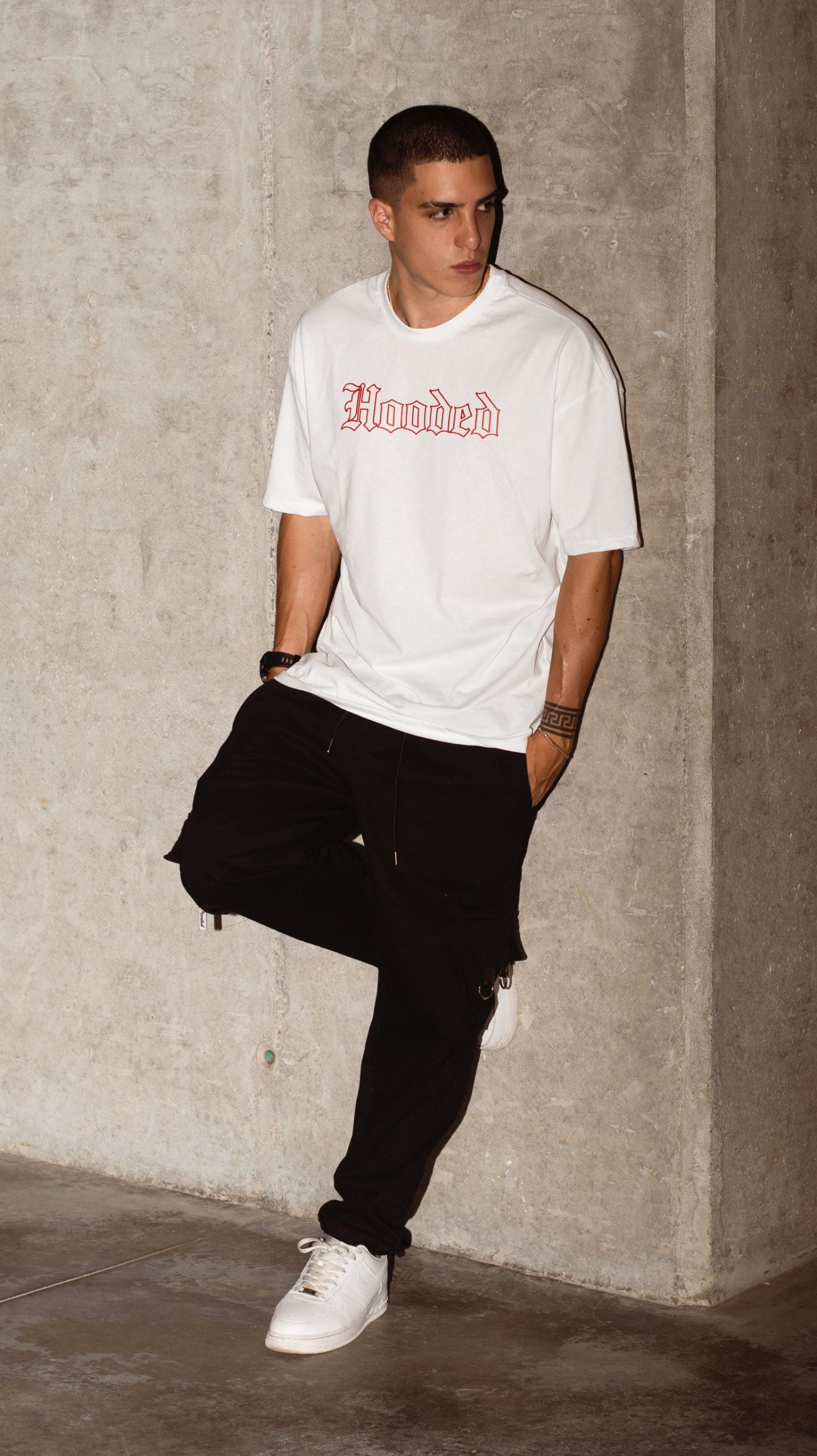 Leon Reverie Oversized Premium White T-shirt