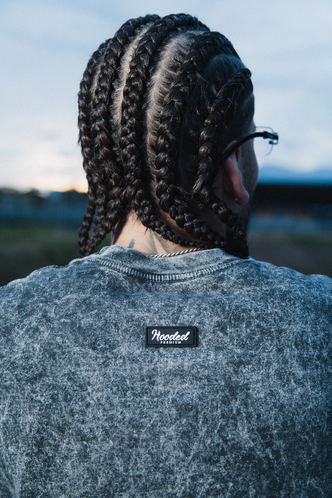 Acid Wash Gothic Cross T-Shirt