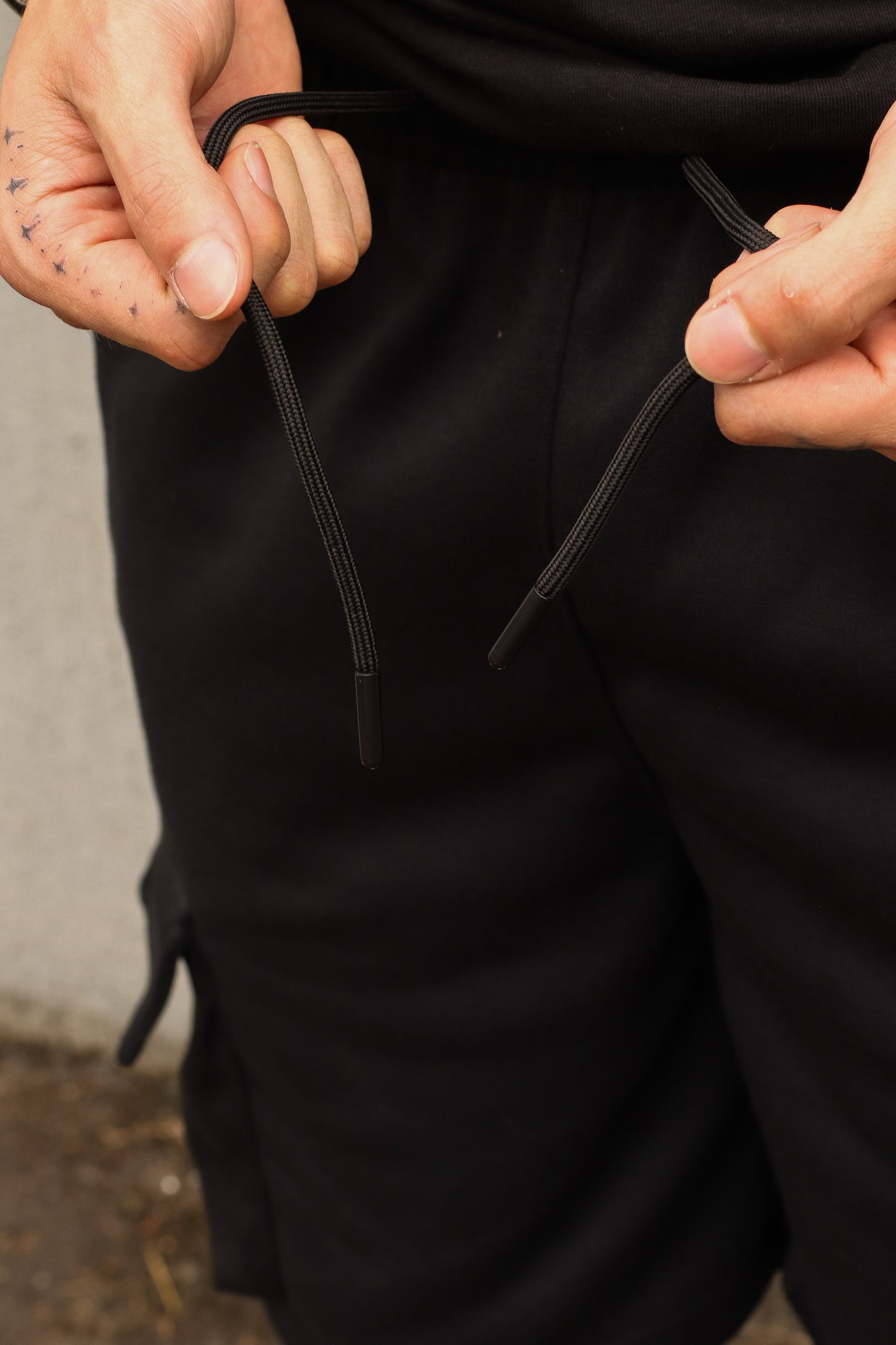 Cargo Cotton Black Short