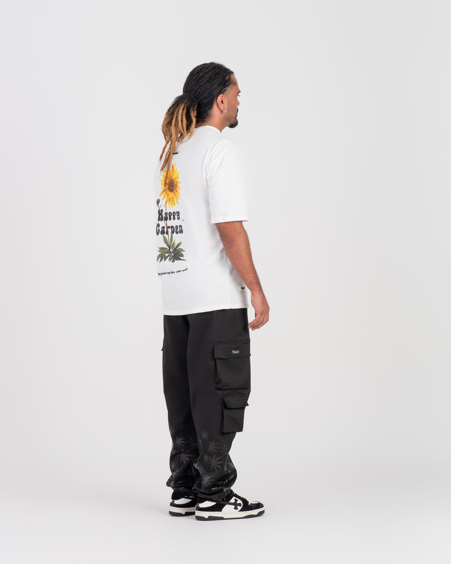Happy Garden Oversized White T-Shirt