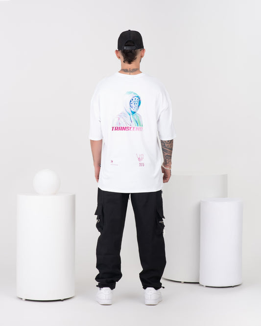 Transcend Premium Oversized White T-Shirt