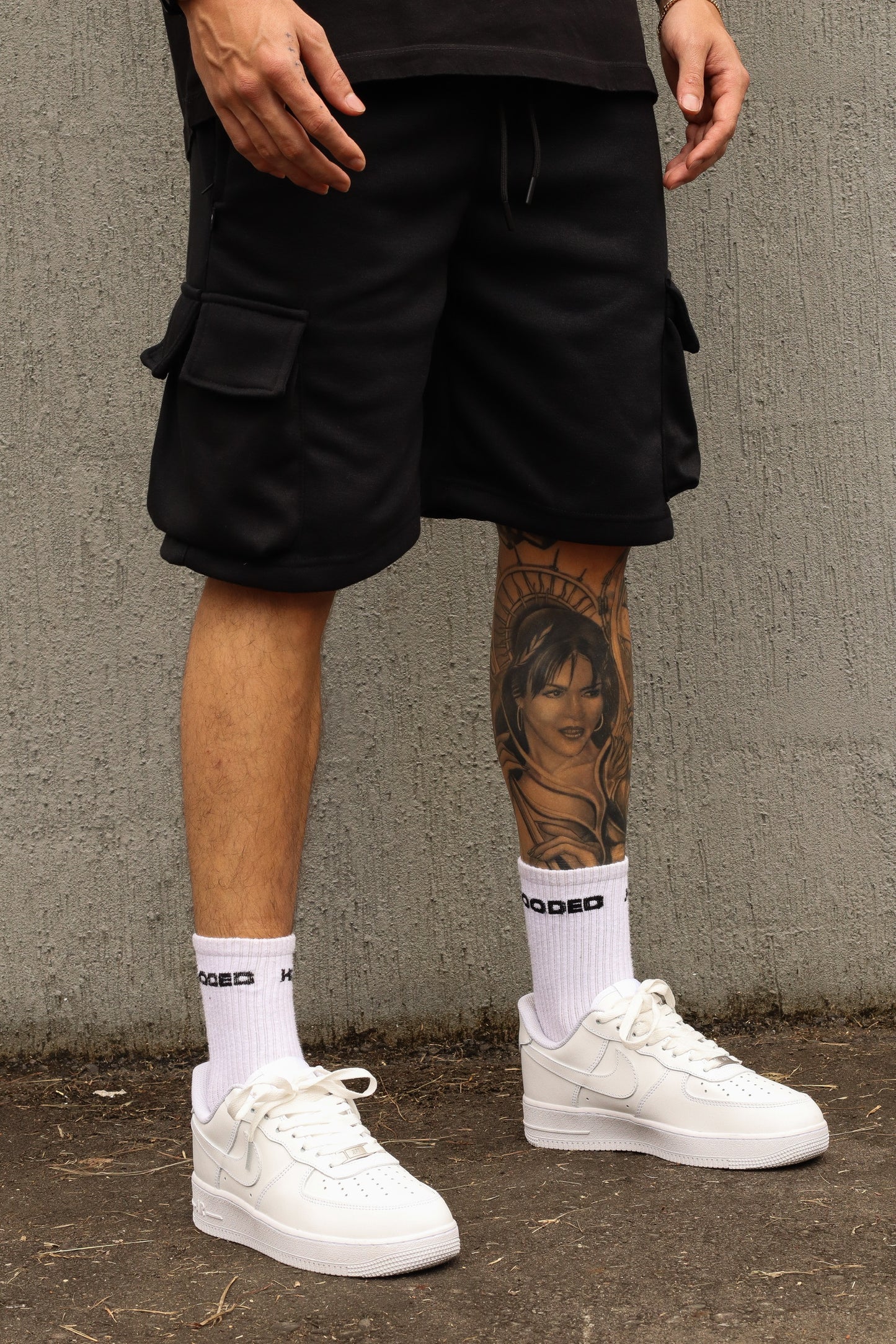Cargo Cotton Black Short