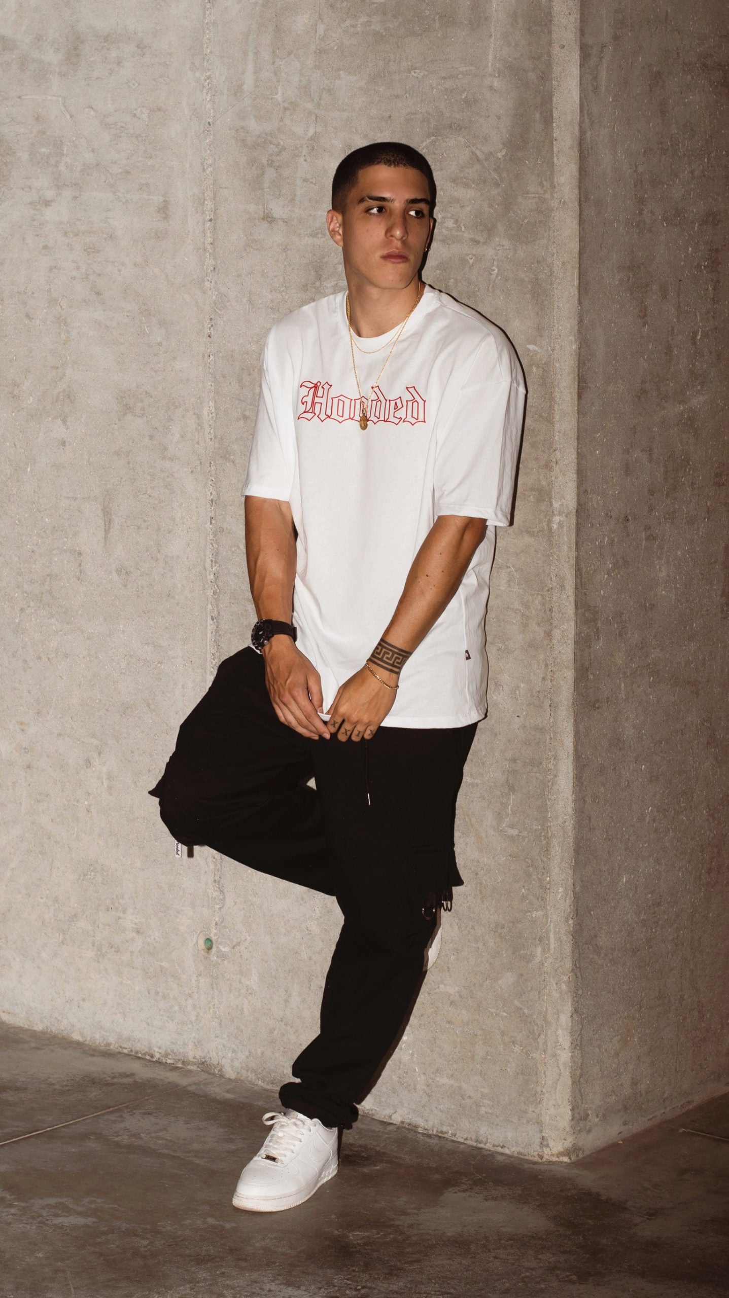 Leon Reverie Oversized Premium White T-shirt