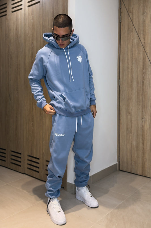 Hooded Divine Blue Sweatpant
