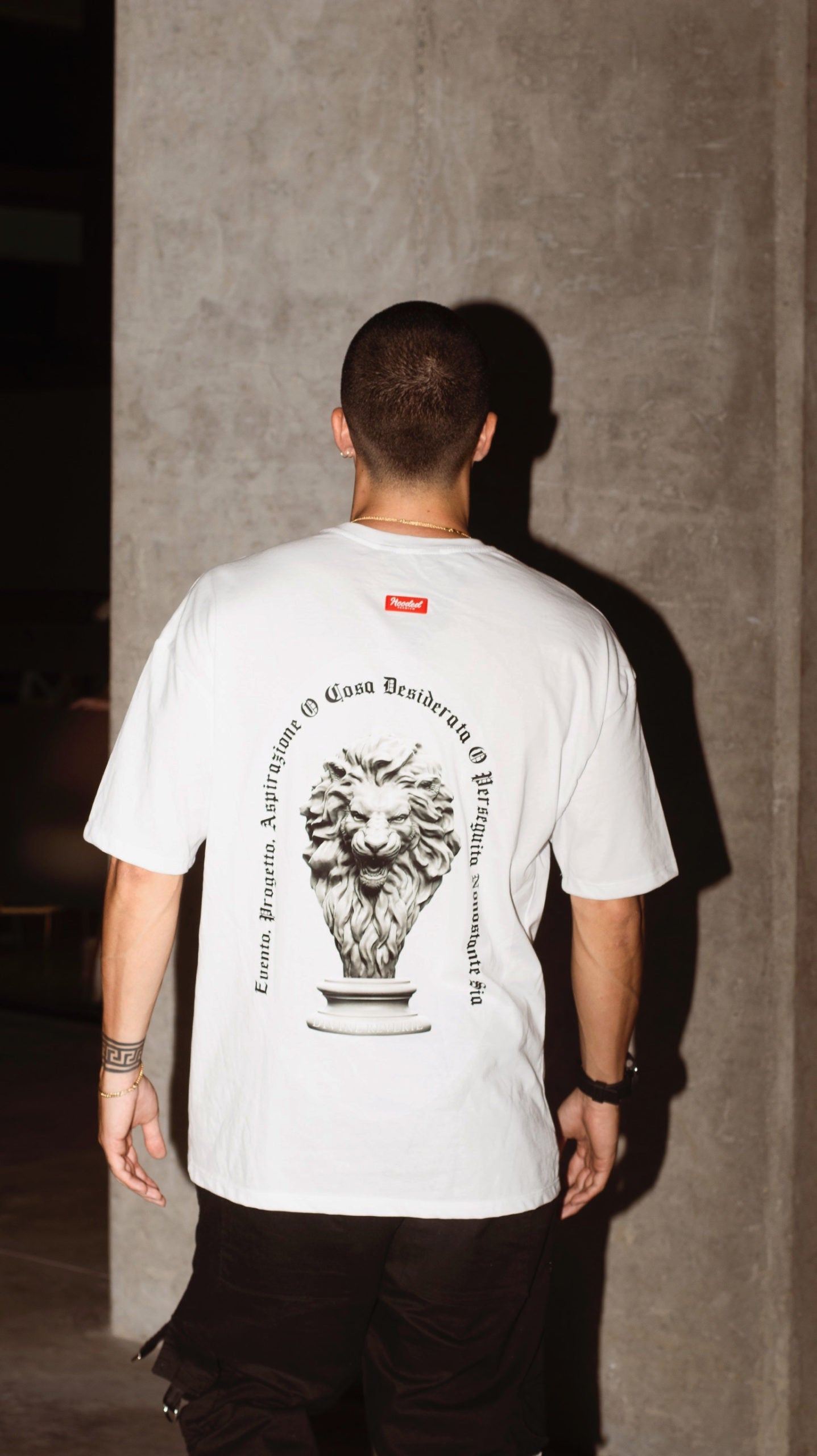 Leon Reverie Oversized Premium White T-shirt