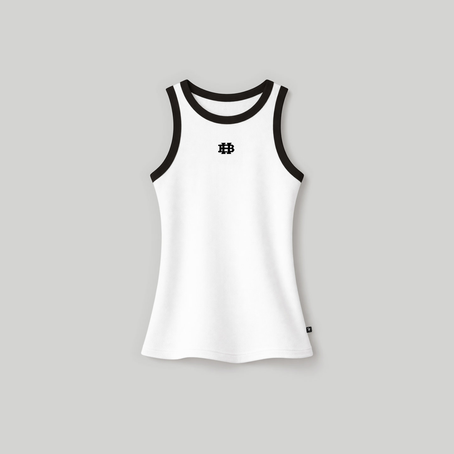 PREVENTA Ribbed White Tank Top