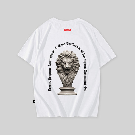 Leon Reverie Oversized Premium White T-shirt