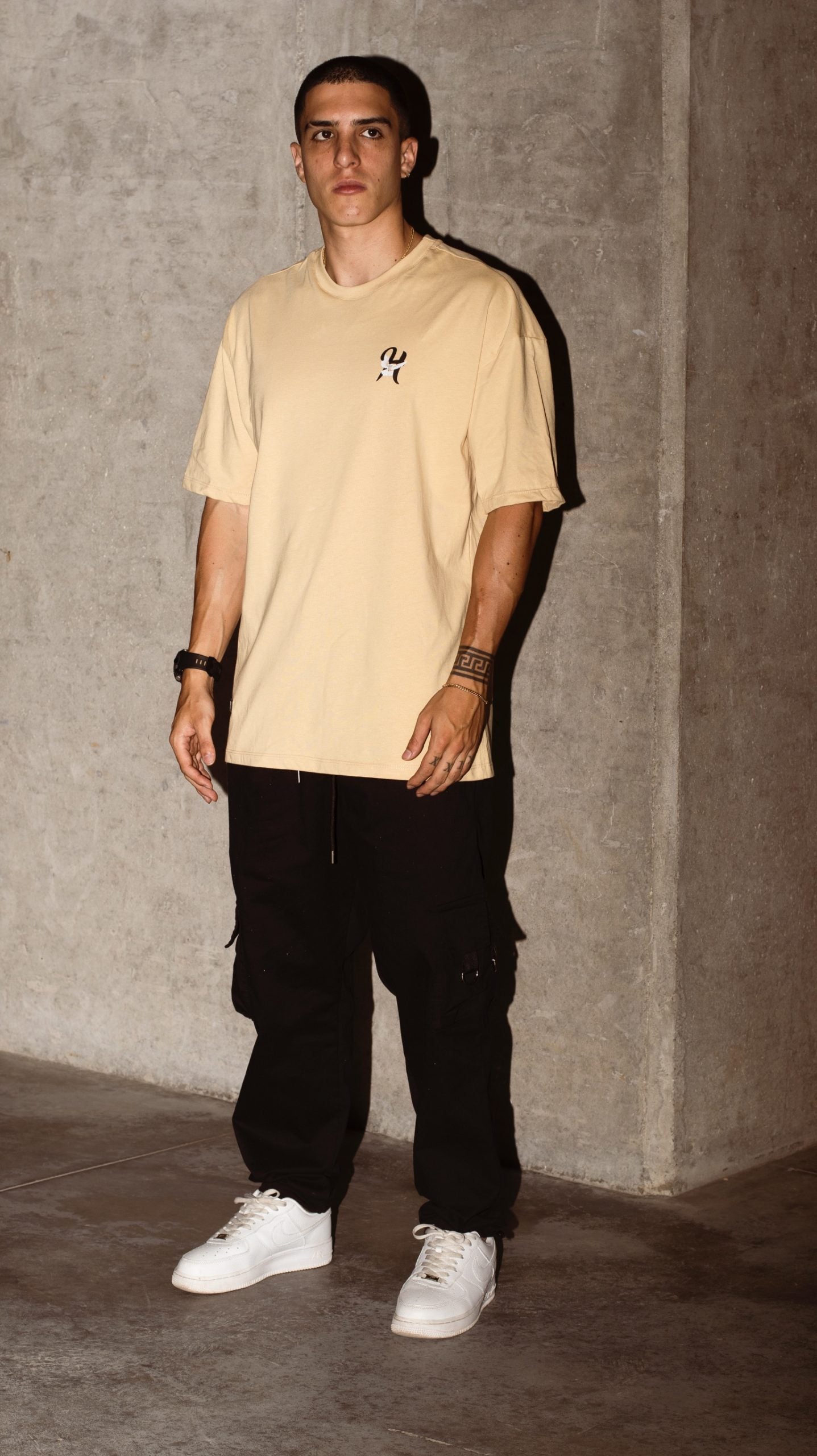 Angel Premium Oversized Beige T-shirt