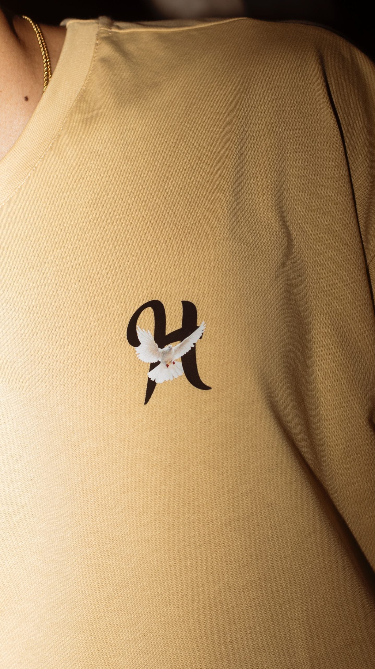 Angel Premium Oversized Beige T-shirt