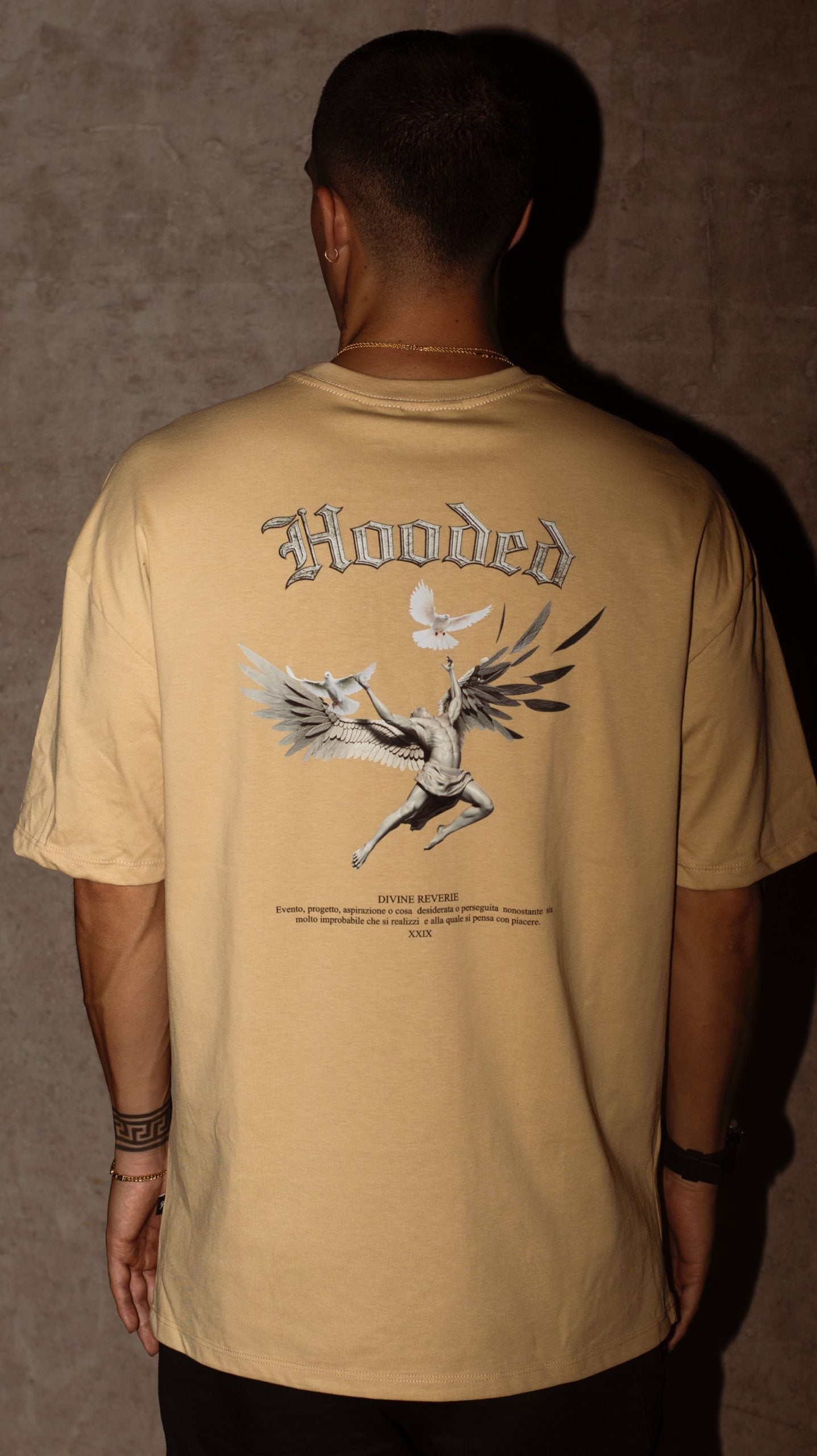 Angel Premium Oversized Beige T-shirt