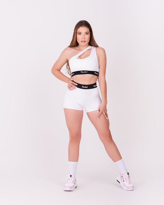 Hooded White Short