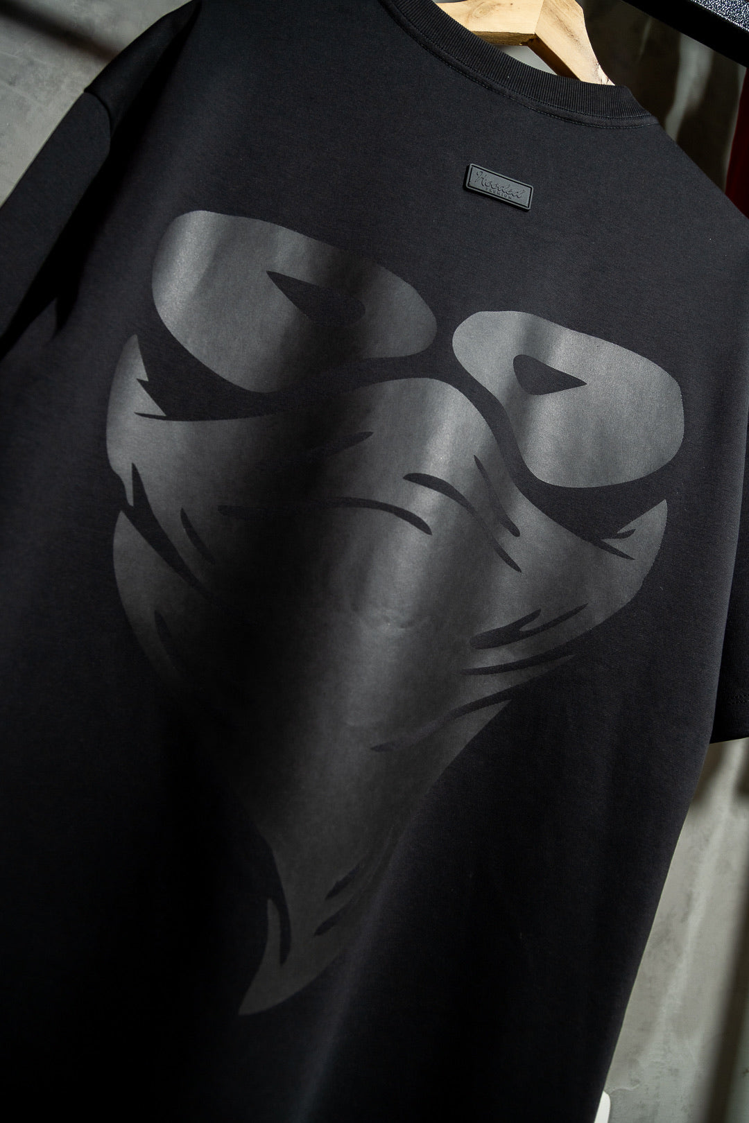 Qatar Full Logo Black T-Shirt