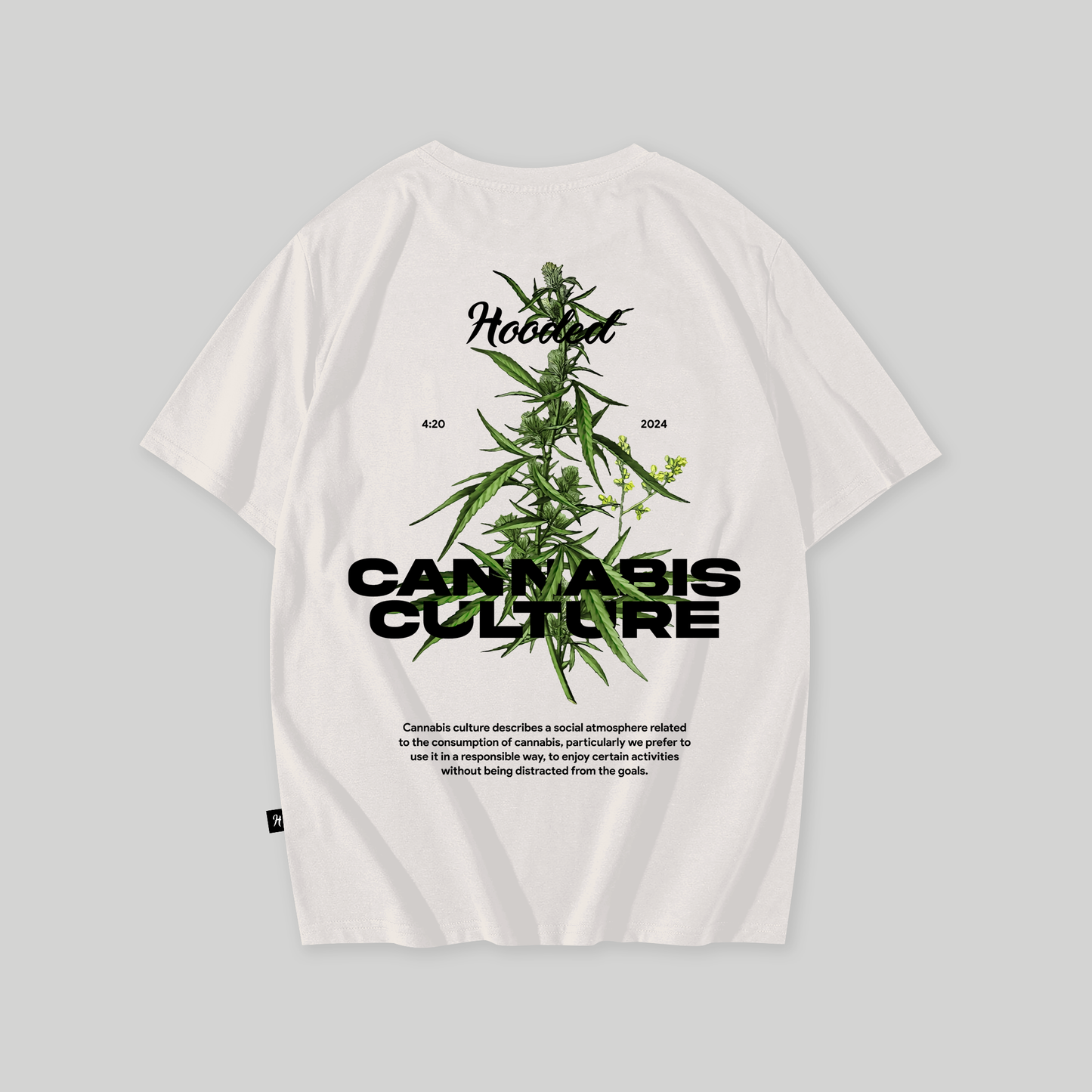 Cannabis Culture Premium Oversized White T-Shirt