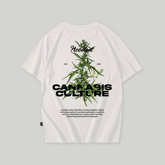 Cannabis Culture Premium Oversized White T-Shirt