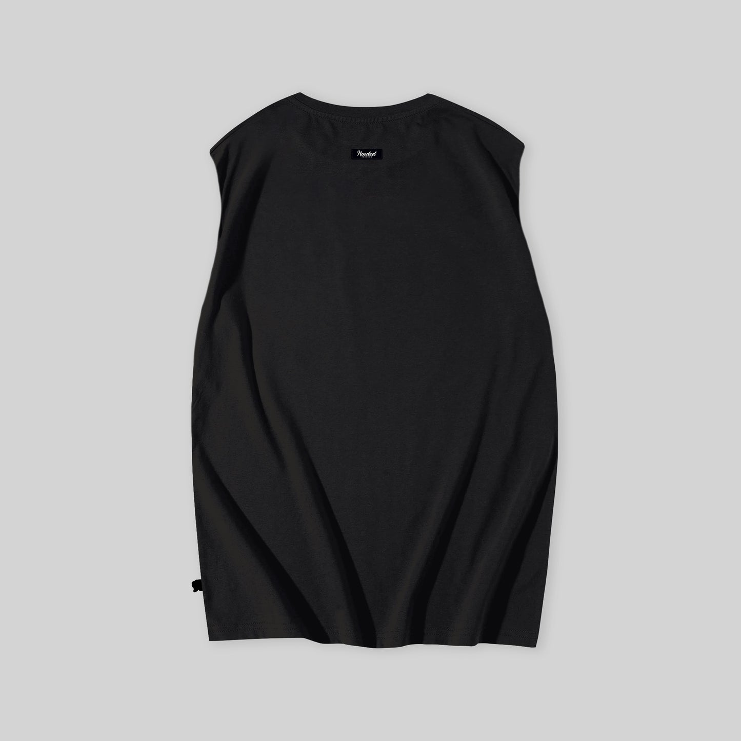 Basic Gum Oversized Black Tank Top