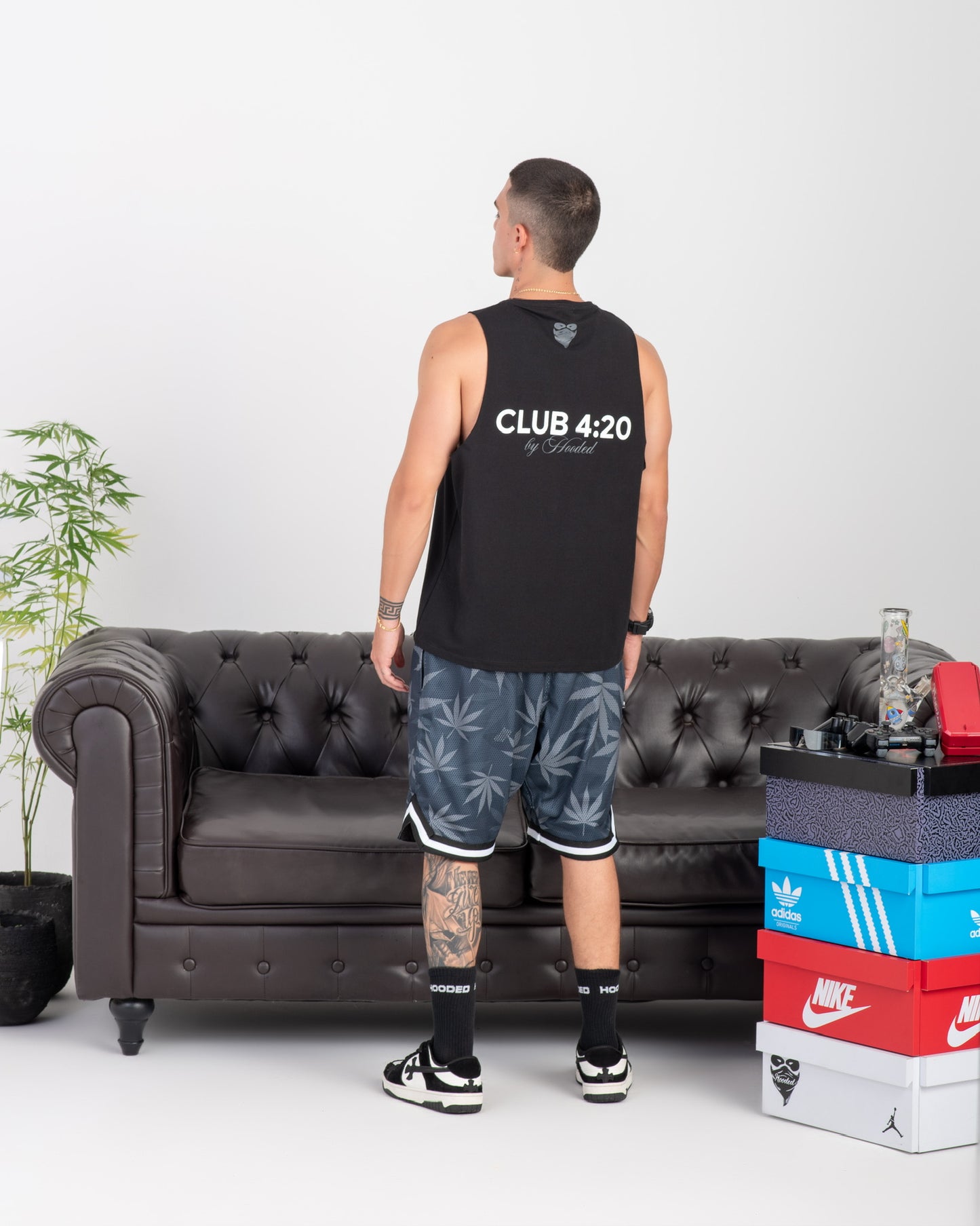 Club 420 Black Tank Top