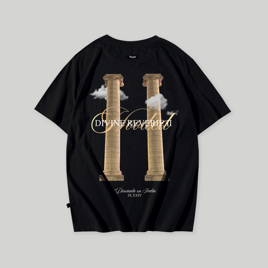 Montjuic Oversized Black T-Shirt