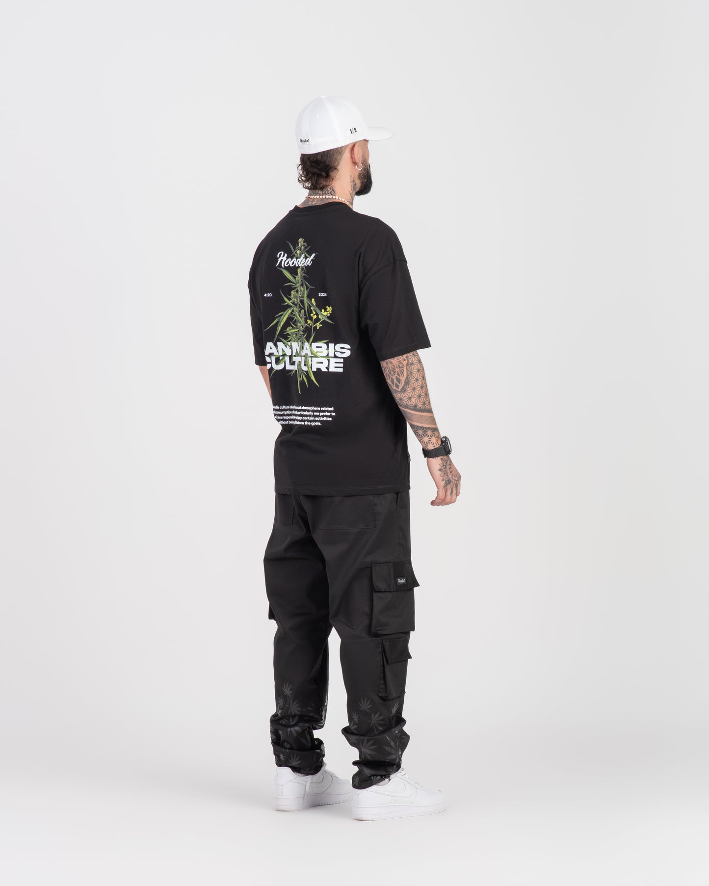 Cannabis Culture Oversized Black T-Shirt