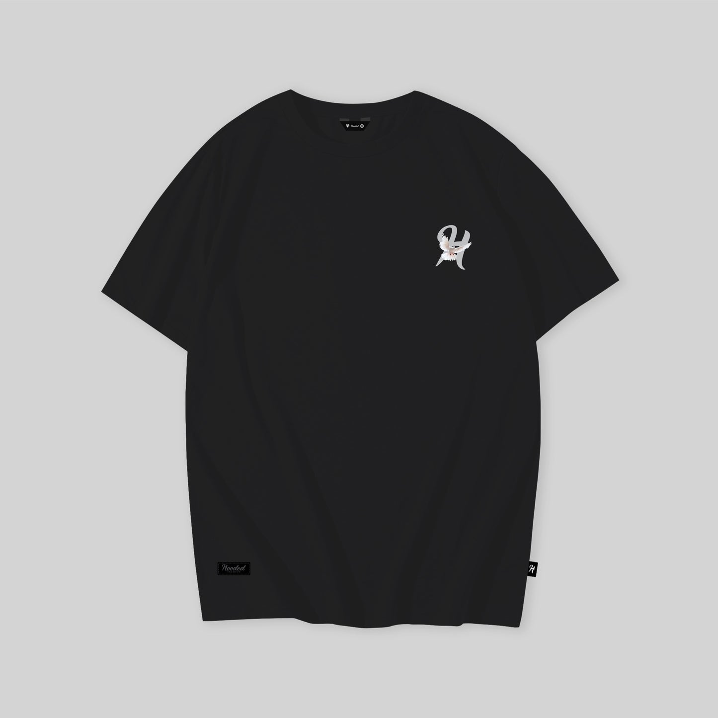 Angel Premium Oversized Black T-Shirt