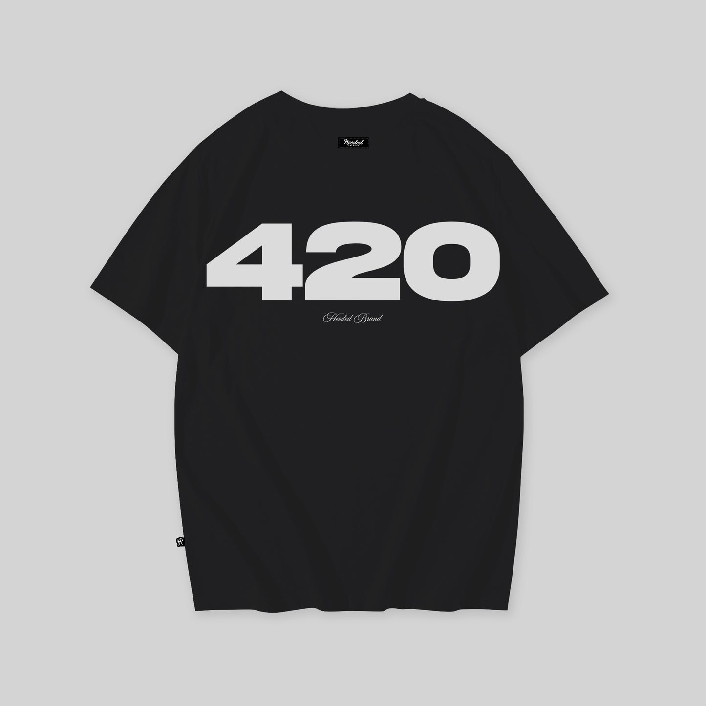 420 Hooded Brand Black T-Shirt