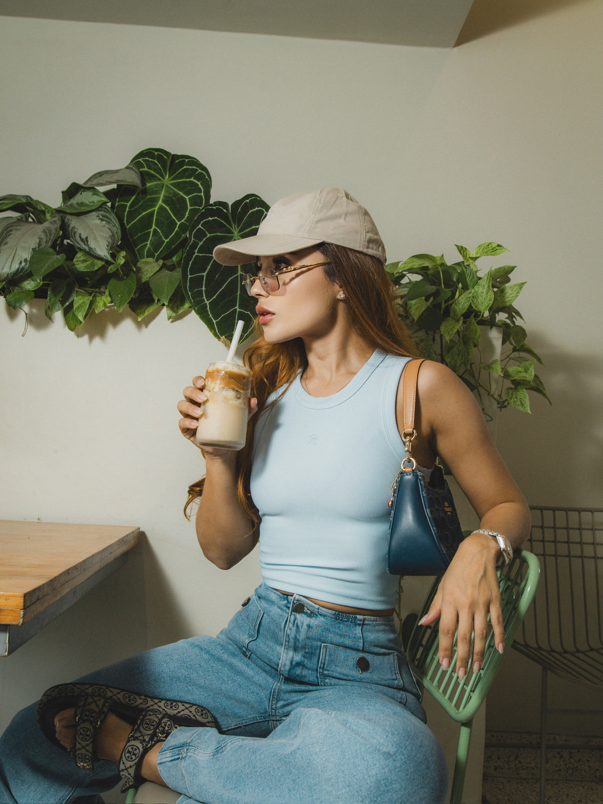 Otto Rib Blue Tank Top