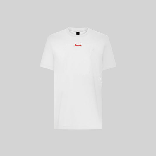 Hooded Ancient Red White T-Shirt