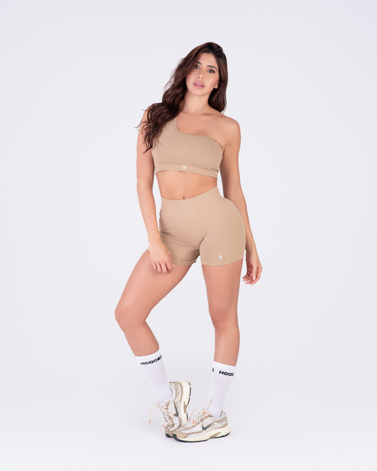 Cruzado Nude Top
