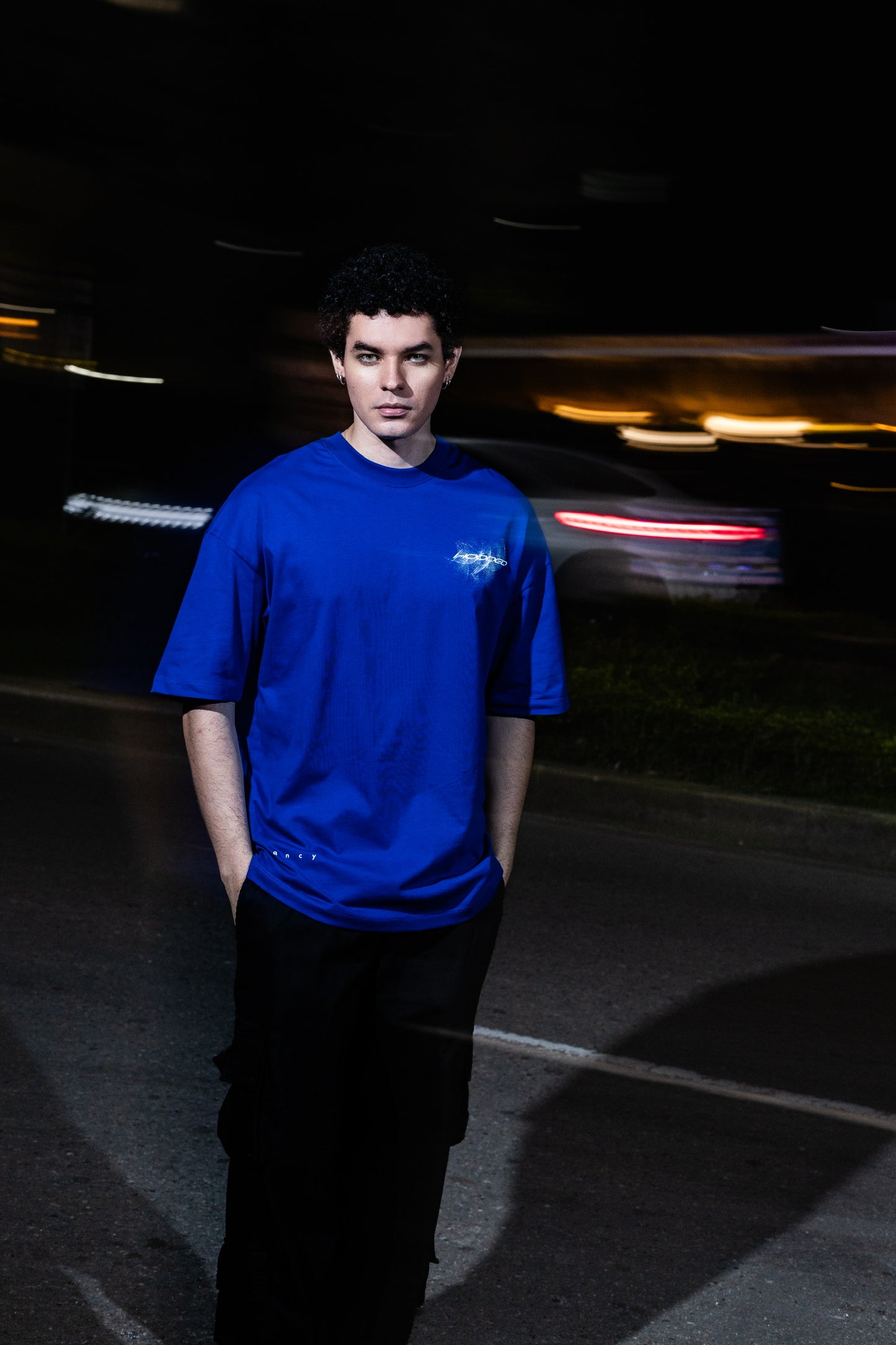 Frqncy Hooded Blue T-Shirt