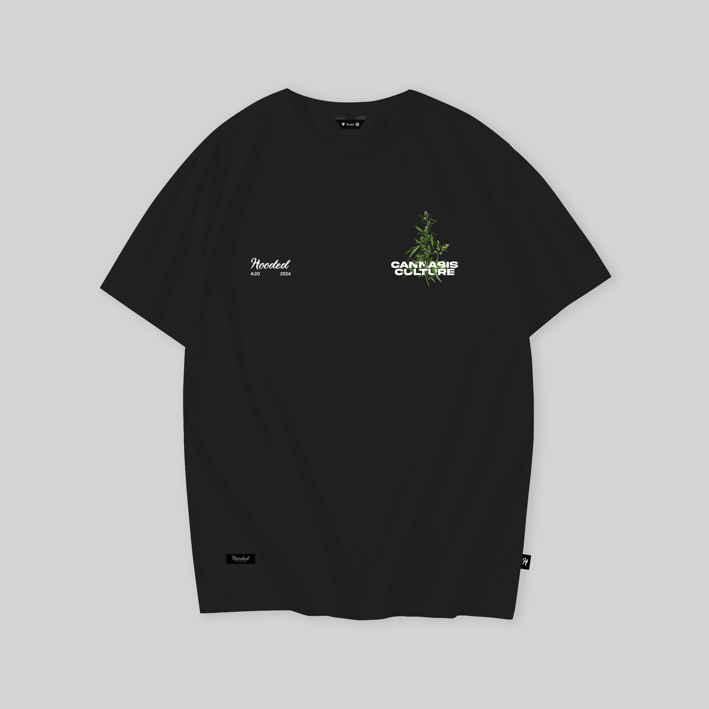 Cannabis Culture Oversized Black T-Shirt