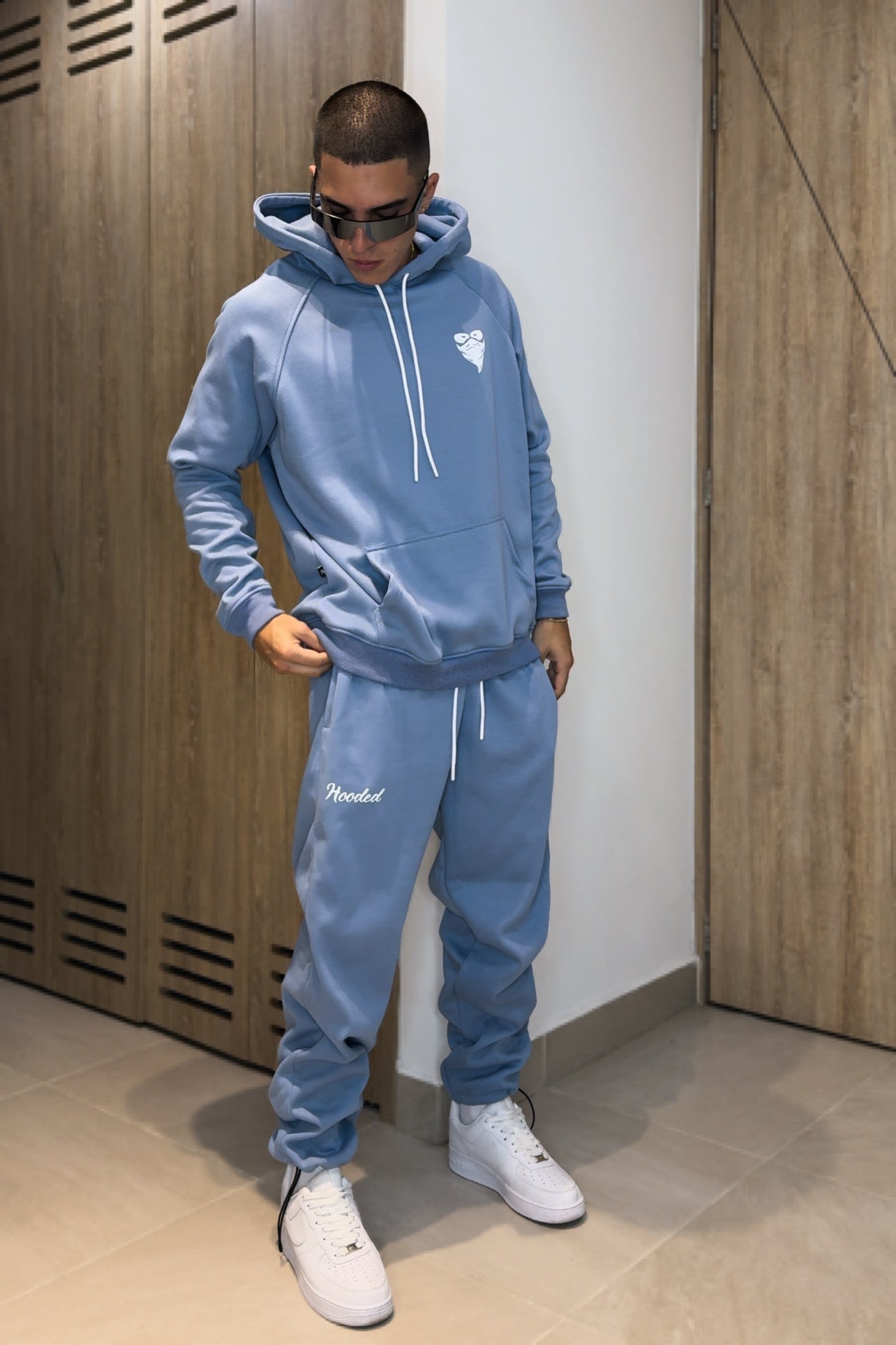 Hooded Divine Blue Sweatpant