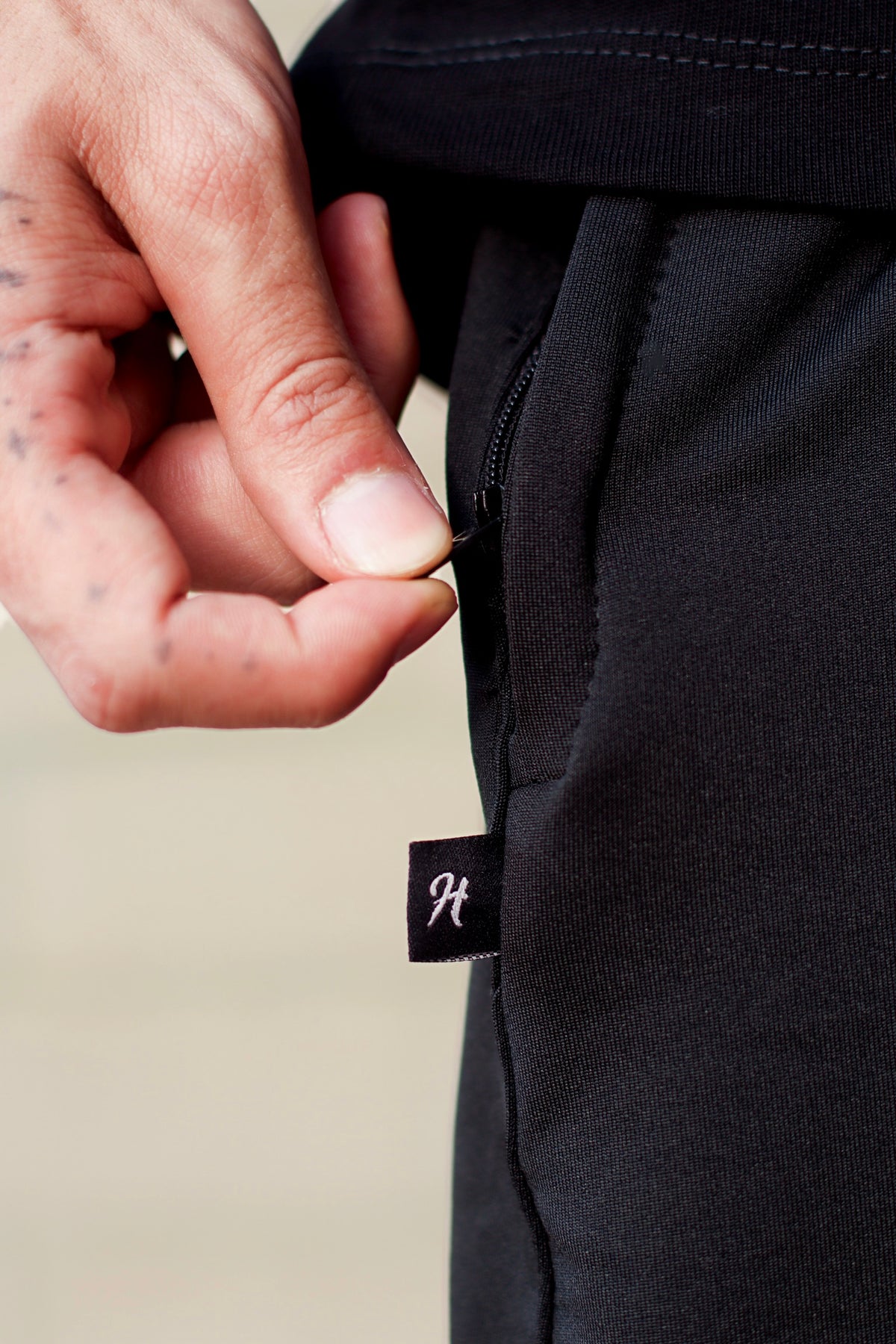 Monark Black Cotton Short