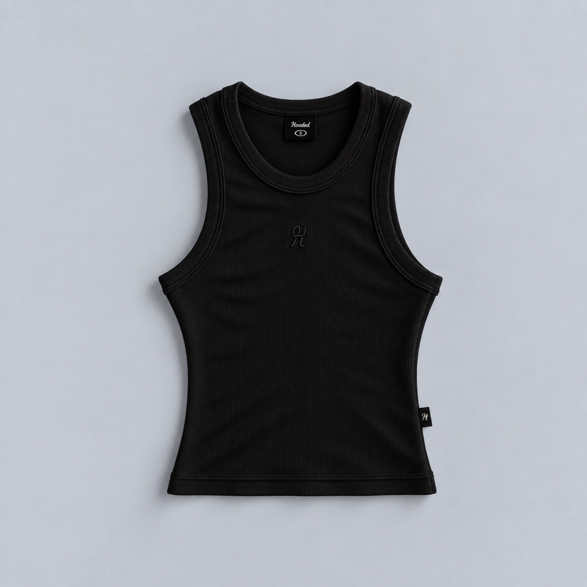 Otto Rib Black Tank Top