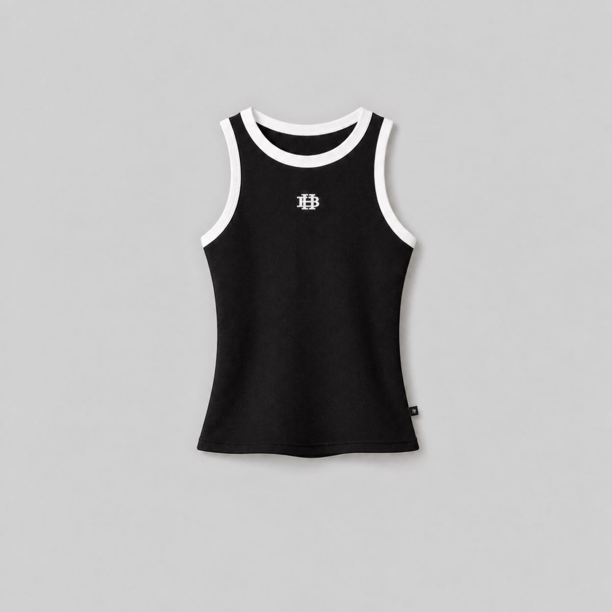 Ribbed Black Tank Top
