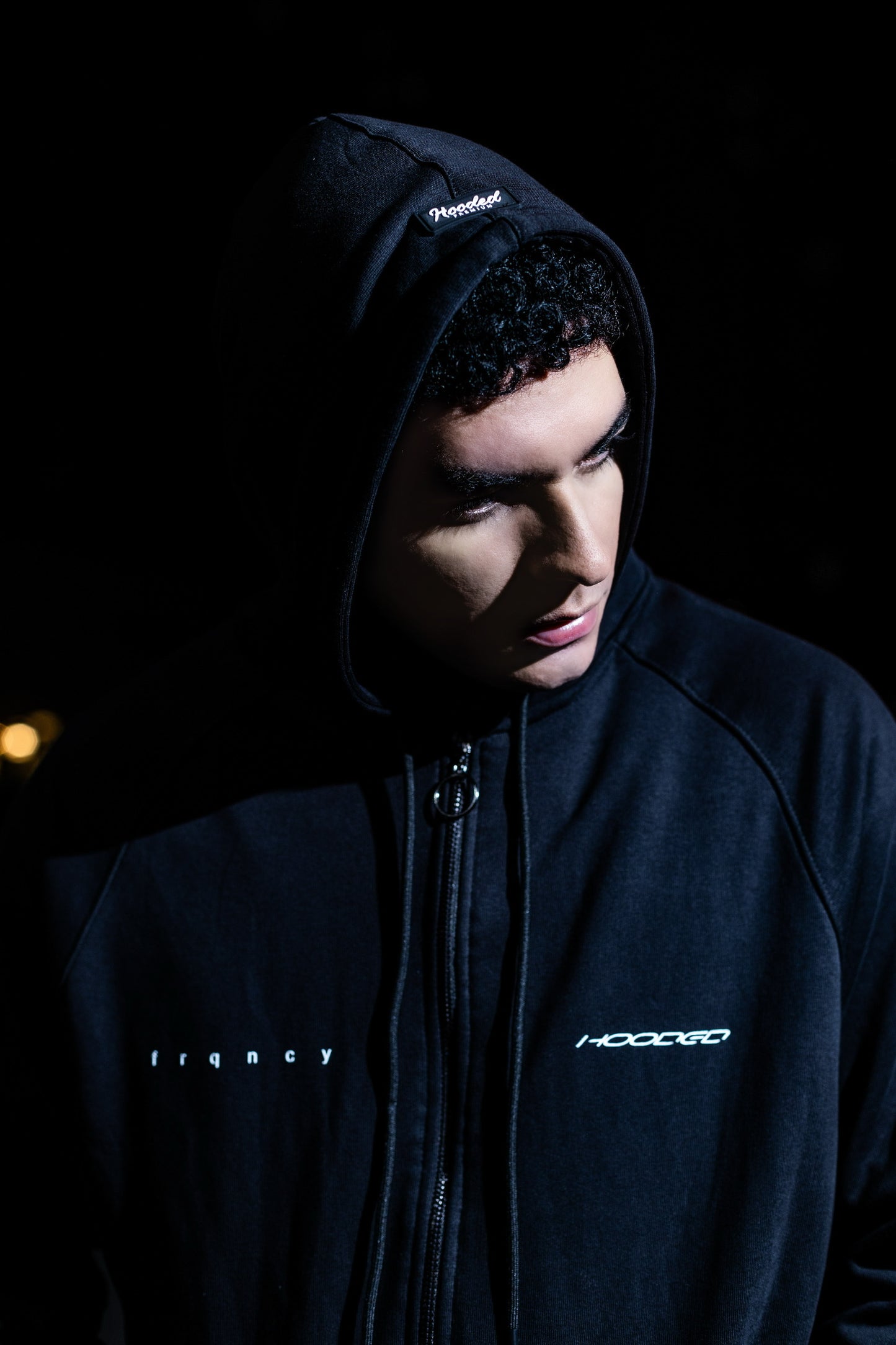 Frqncy Black Zip Hoodie