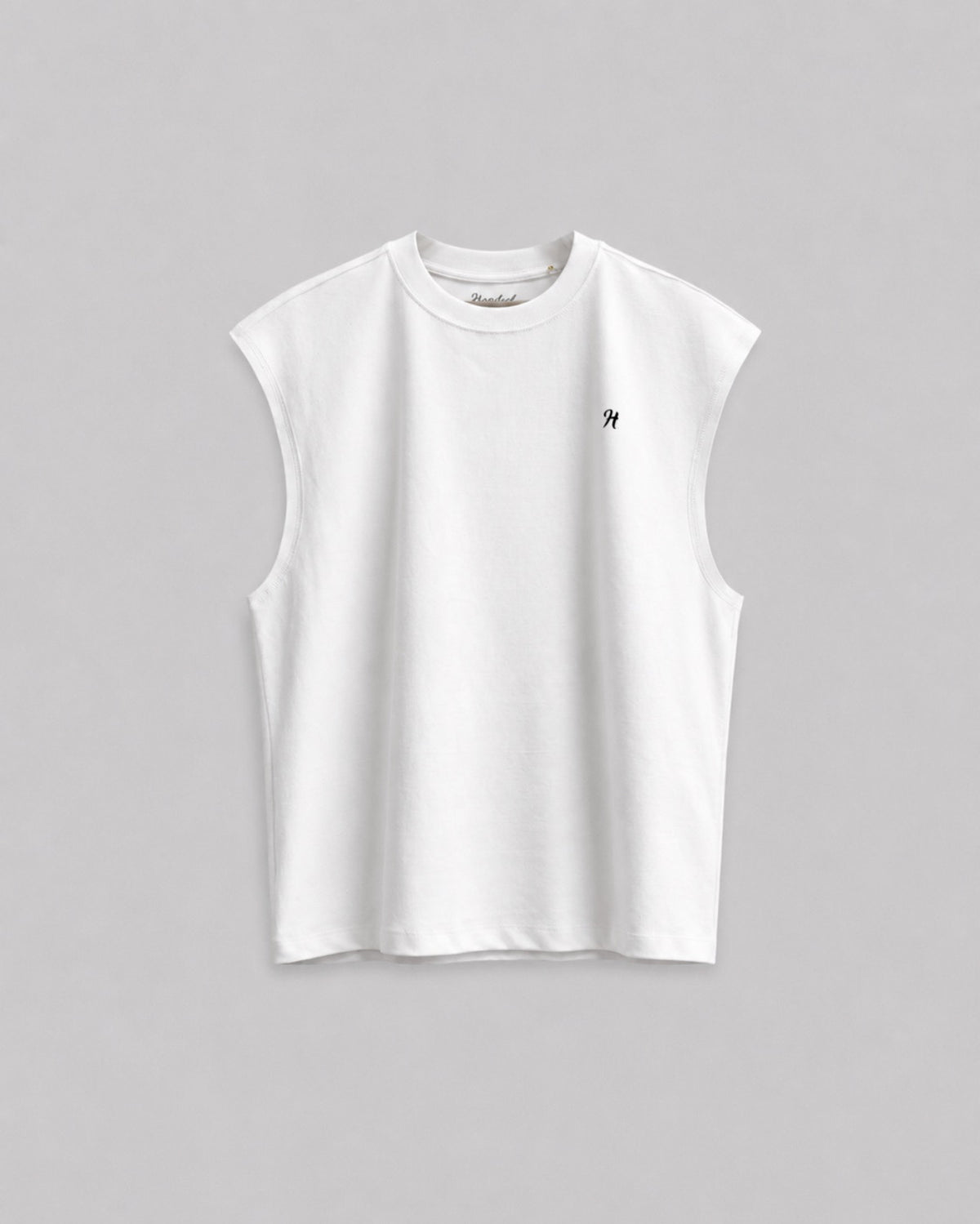 Basic H Oversized White Tank Top