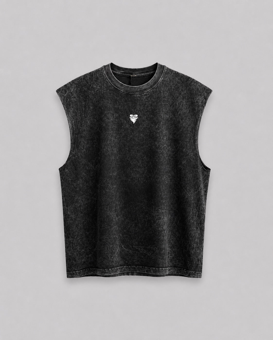 Basic Logo Oversized Acid Wash Tank Top
