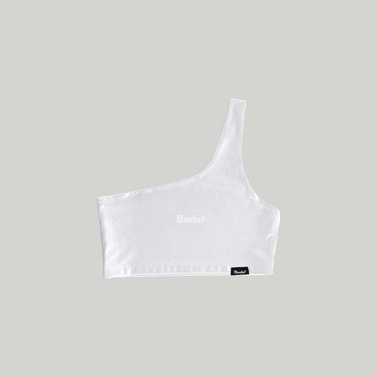 California White Mid Shoulder Top