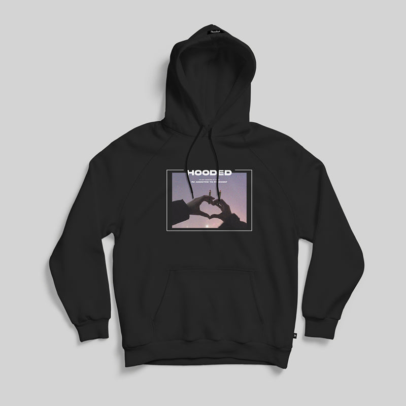 Corazon Black Hoodie