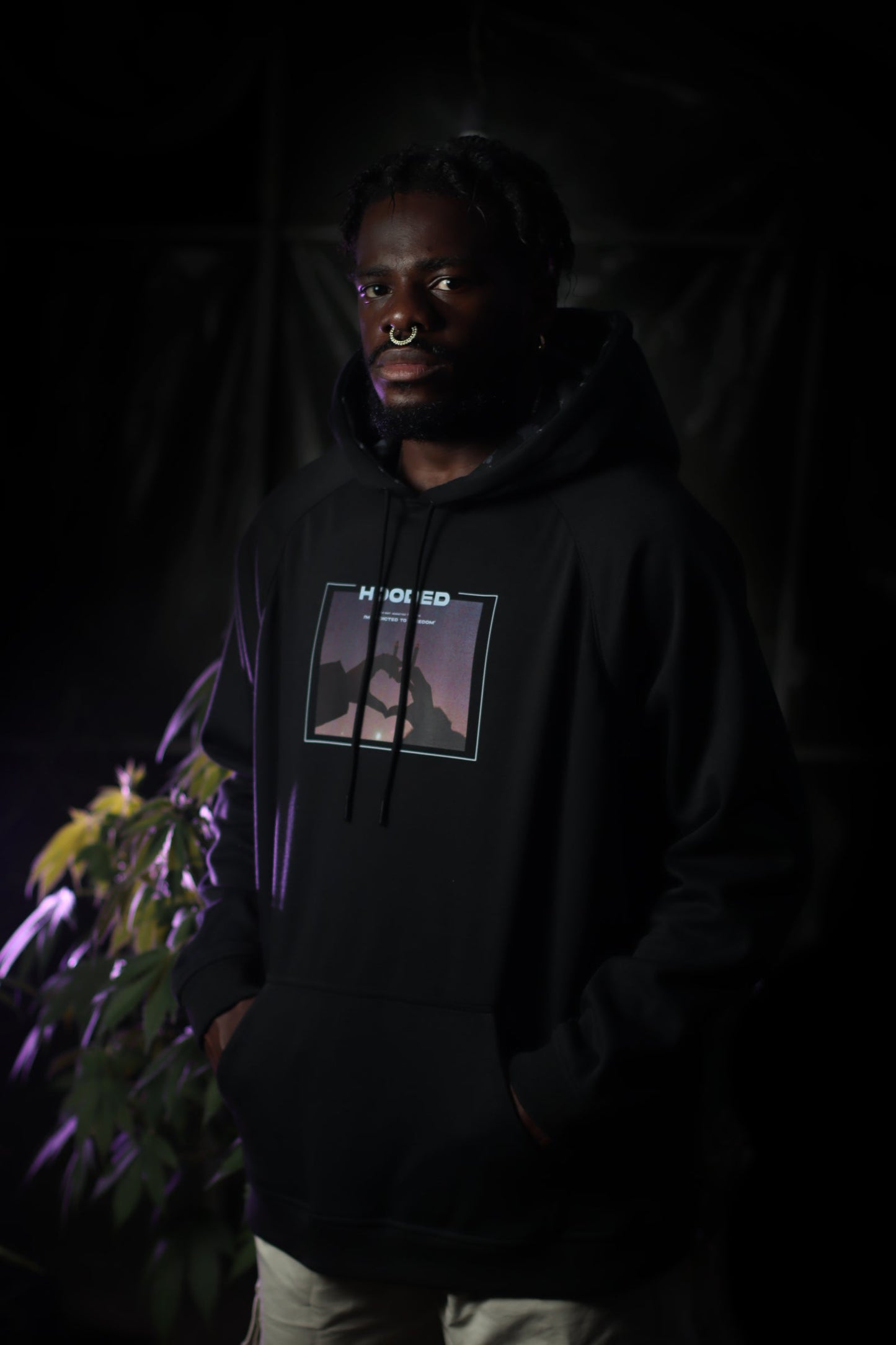 Corazon Black Hoodie