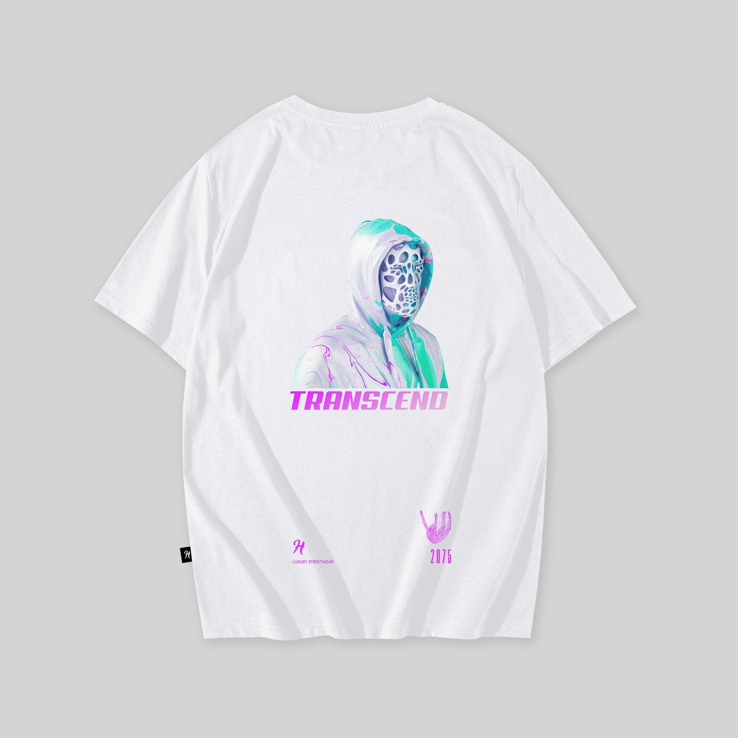 Transcend Premium Oversized White T-Shirt